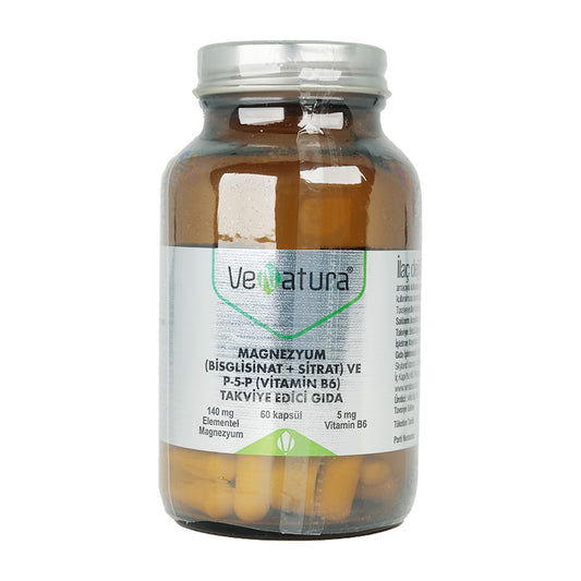 Venatura Magnesium Bisglycinate Citrate & P-5-P (Vitamin B6) 60 Capsules