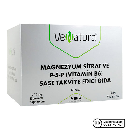 Venatura Magnesium Citrate & P-5-P (Vitamin B6) 60 Sachets