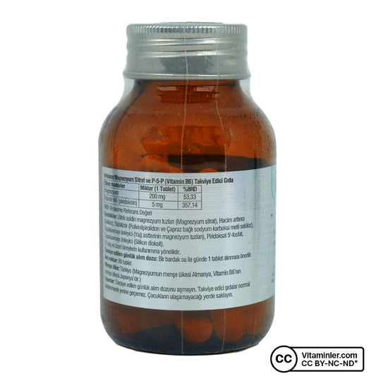 Venatura Magnesium Citrate & P-5-P (Vitamin B6) 60 Tablets