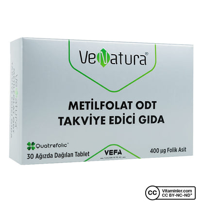 Venatura Methylfolate ODT 400 mcg - 30 Tablets