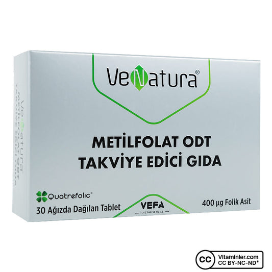 Venatura Methylfolate ODT 400 mcg - 30 Tablets