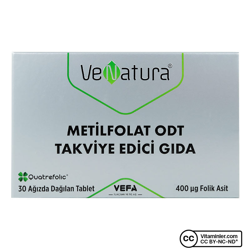 Venatura Methylfolate ODT 400 mcg - 30 Tablets