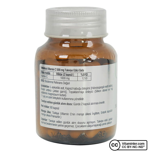 Venatura Vitamin C 500 mg 60 Capsules