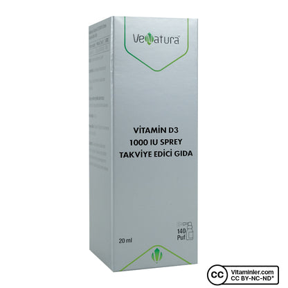 Venatura Vitamin D3 1000 IU 20 mL Spray