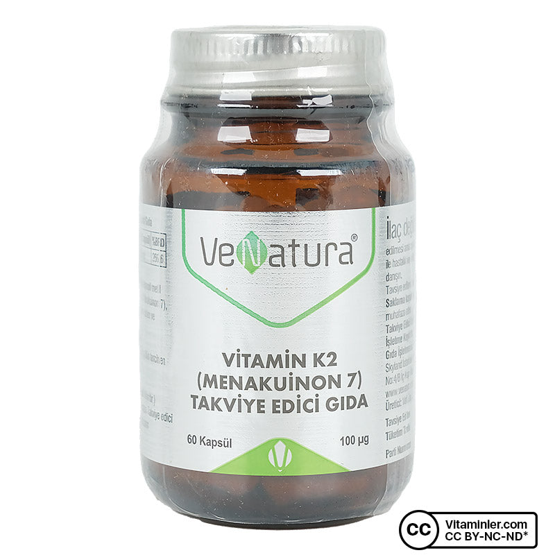 Venatura Vitamin K2 (Menaquinone-7) 100 mcg 60 Capsules