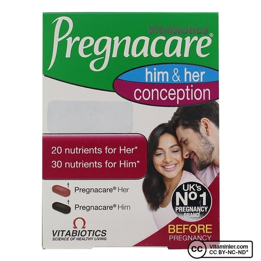 Vitabiotics Pregnacare Him and Her Conception 60 Tablets