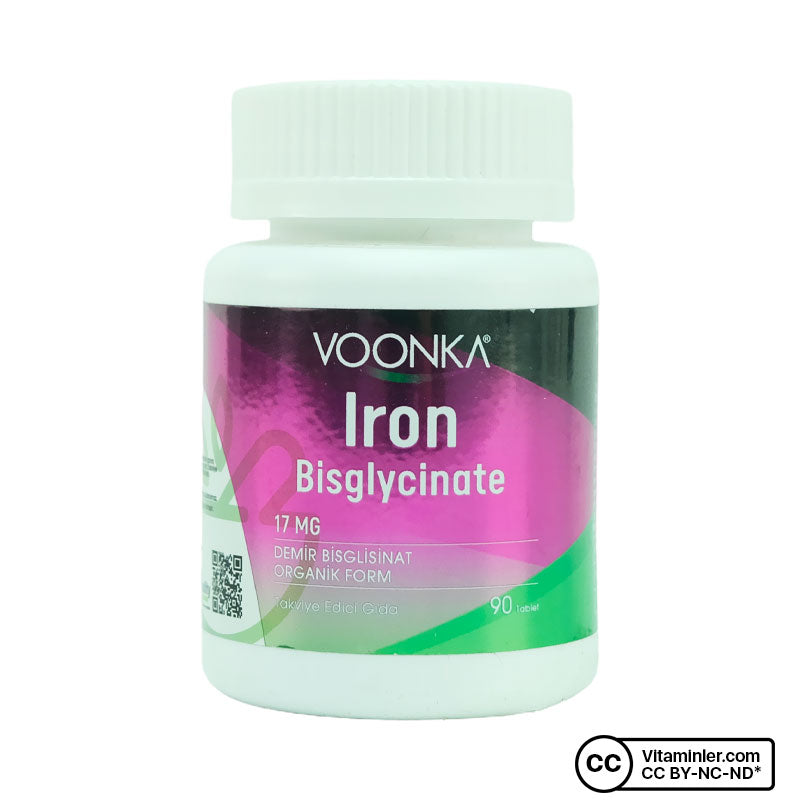 Voonka Iron Bisglycinate 90 Tablets