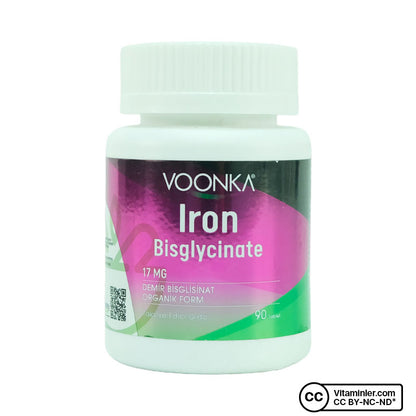 Voonka Iron Bisglycinate 90 Tablets