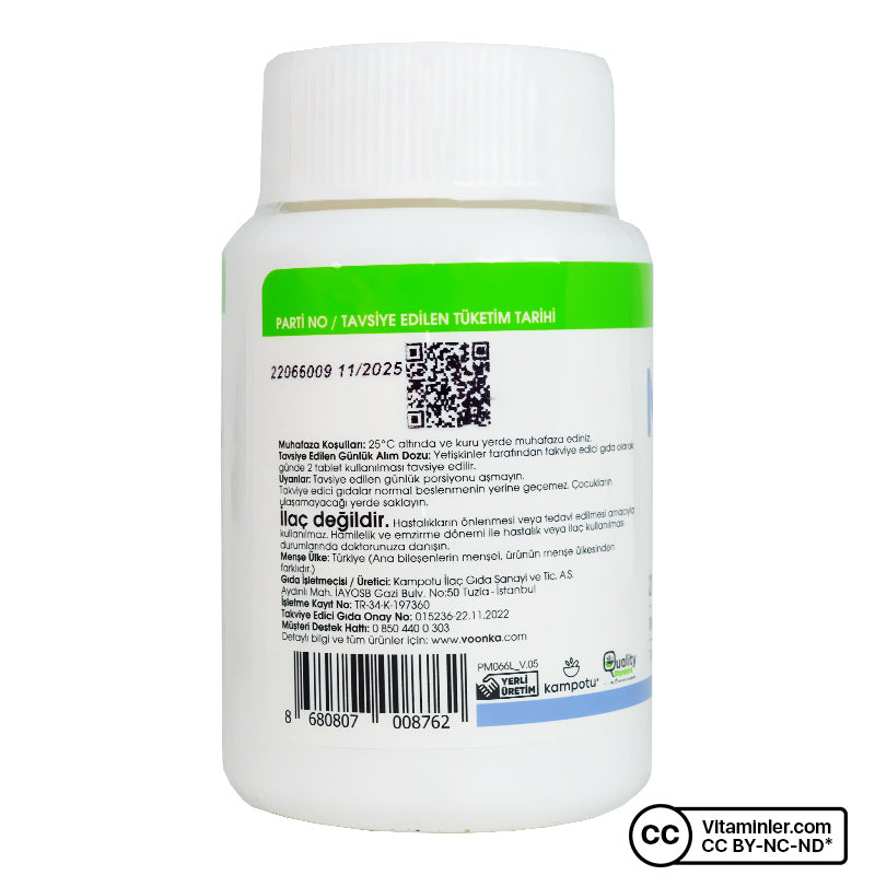 Voonka Magnesium Citrate 200 mg 60 Tablets
