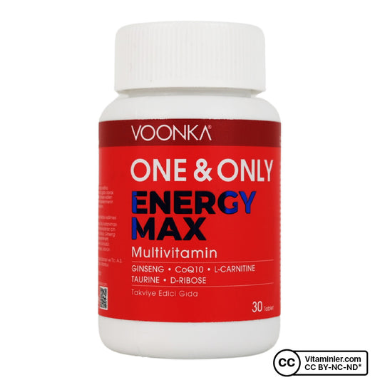Voonka One & Only Energy Max Multivitamin 30 Tablets