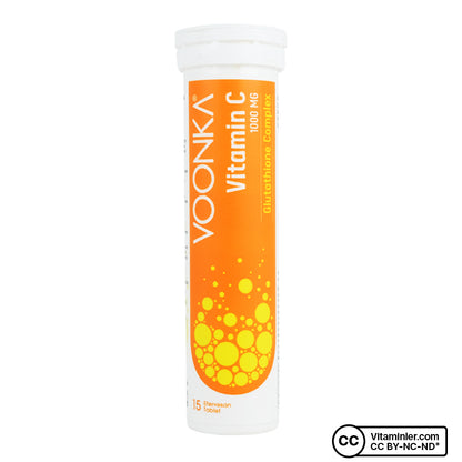 Voonka Vitamin C Glutathione Complex 15 Effervescent Tablets