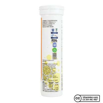 Voonka Vitamin C Glutathione Complex 15 Effervescent Tablets