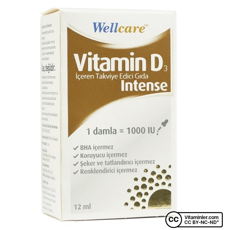 Wellcare Vitamin D3 Intense 1000 IU 12 mL Drops