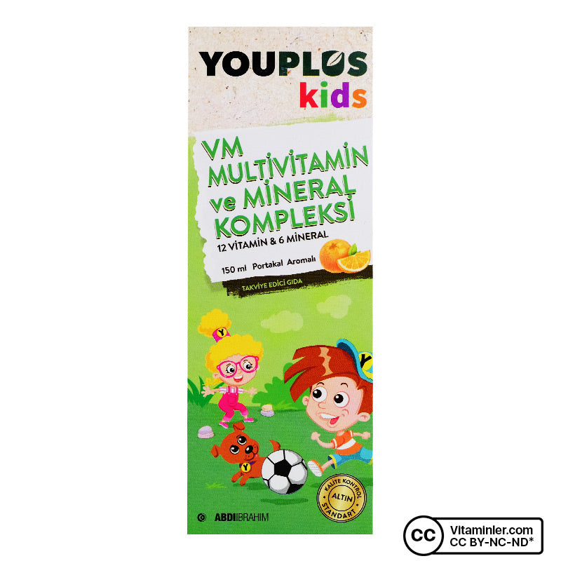 YouPlus Kids VM Multivitamin & Mineral Syrup 150 mL
