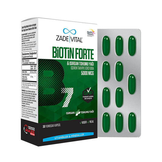 Zade Vital Biotin Forte 5000 mcg 30 Capsules