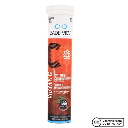 Zade Vital Vitamin C 20 Effervescent Tablets