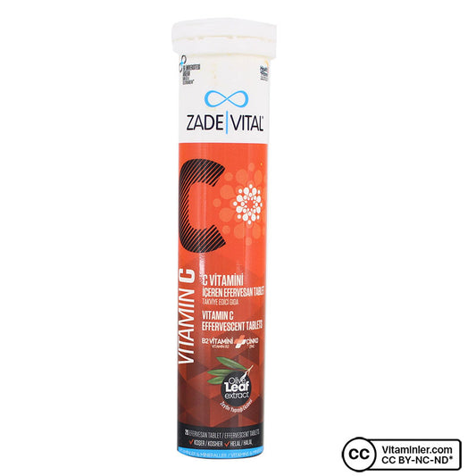 Zade Vital Vitamin C 20 Effervescent Tablets