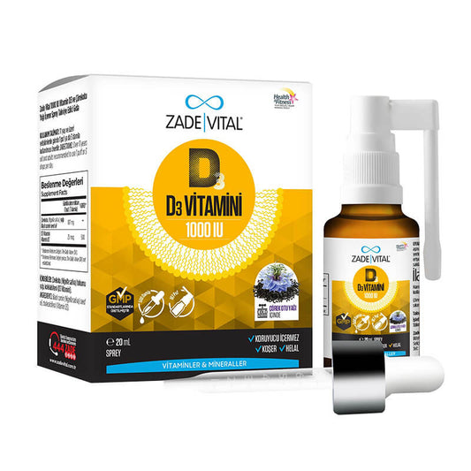 Zade Vital Vitamin D3 1000 IU 20 mL Spray