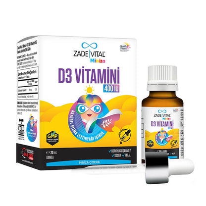 Zade Vital Miniza Vitamin D3 400 IU 20 mL Drops