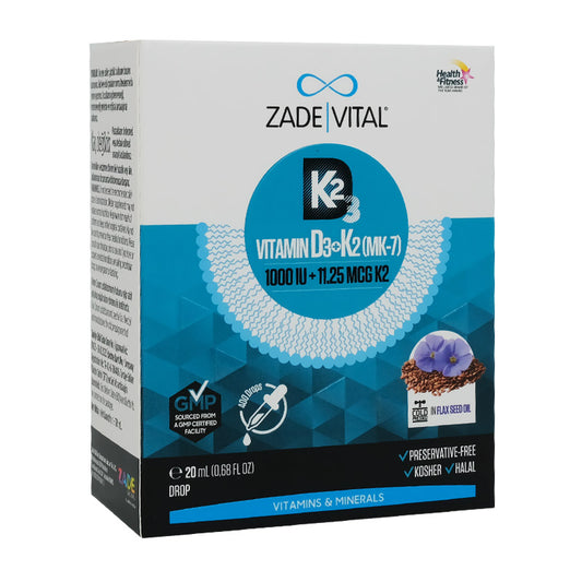 Zade Vital Vitamin D3 + K2 20 mL Drops